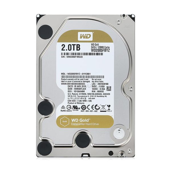 2TB WD RE Gold 128/7200 3.5in