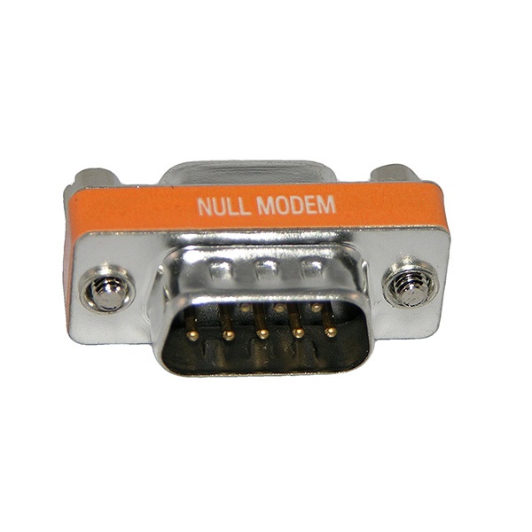AD-N04M-10 10-Pack CablesOnline DB9 Null Modem Male to Female Slimline Mini Null Modem Adpater 