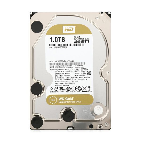 1TB WD RE Gold 128/7200 3.5in Hard Drive